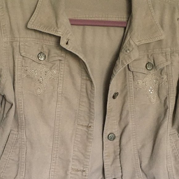 C'est Toi Premium khaki corduroy jacket S - Picture 8 of 11